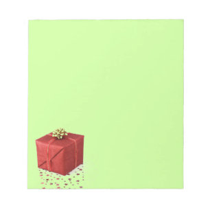 Bloc de notas de Navidad presente