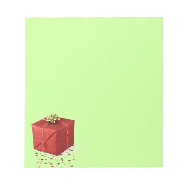 Bloc de notas de Navidad presente (Frente)