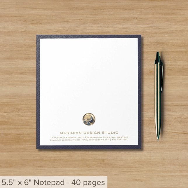 Bloc de notas de negocios con logotipo personaliza (Subido por el creador)