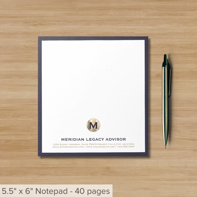 Bloc de notas de negocios elegante (Subido por el creador)