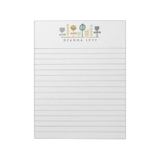 Bloc de notas de negocios personalizado de arte mo