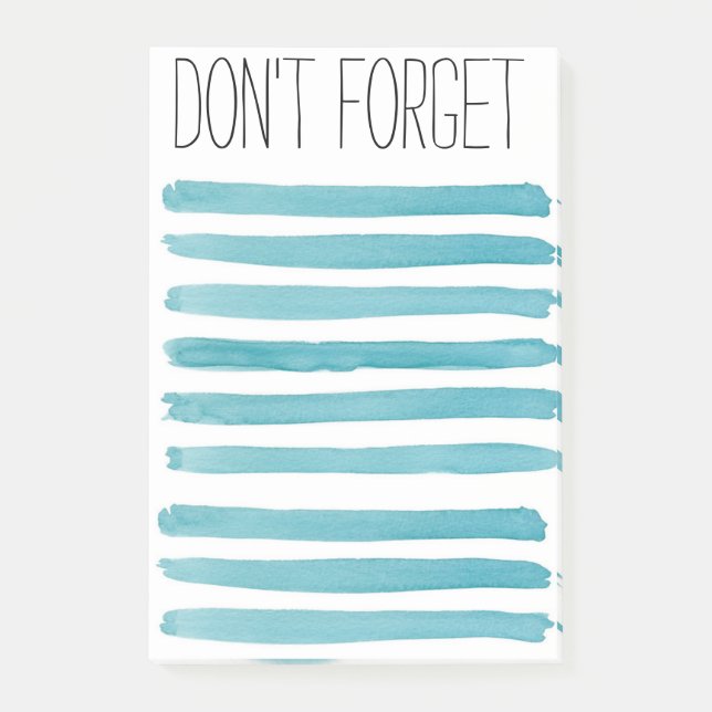 Bloc de notas de NO OLVIDAR (Anverso)