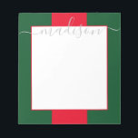 Bloc de notas de nombre de script personalizado de<br><div class="desc">PreppyPrint.com - Añade tu toque personalizado a este bloc de notas. Haga clic en "personalizar" y luego en "personalizar" para cambiar el color y el tamaño del tipo de letra para ajustar la apariencia correcta de su nombre. Trasladar este diseño a los productos de tu elección. Visita mi tienda de...</div>