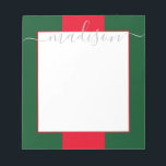 Bloc de notas de nombre de script personalizado de<br><div class="desc">PreppyPrint.com - Añade tu toque personalizado a este bloc de notas. Haga clic en "personalizar" y luego en "personalizar" para cambiar el color y el tamaño del tipo de letra para ajustar la apariencia correcta de su nombre. Trasladar este diseño a los productos de tu elección. Visita mi tienda de...</div>