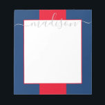 Bloc de notas de nombre de script personalizado de<br><div class="desc">PreppyPrint.com - Añade tu toque personalizado a este bloc de notas. Haga clic en "personalizar" y luego en "personalizar" para cambiar el color y el tamaño del tipo de letra para ajustar la apariencia correcta de su nombre. Trasladar este diseño a los productos de tu elección. Visita mi tienda de...</div>