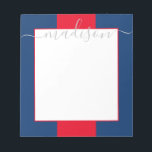 Bloc de notas de nombre de script personalizado de<br><div class="desc">PreppyPrint.com - Añade tu toque personalizado a este bloc de notas. Haga clic en "personalizar" y luego en "personalizar" para cambiar el color y el tamaño del tipo de letra para ajustar la apariencia correcta de su nombre. Trasladar este diseño a los productos de tu elección. Visita mi tienda de...</div>