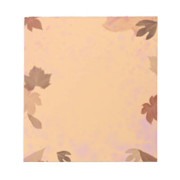 Bloc de notas de otoño