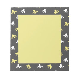 Bloc de notas de palomitas (amarillo gris oscuro y