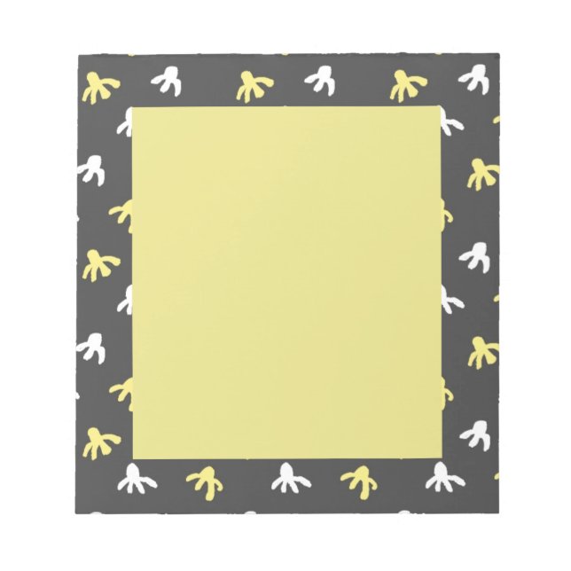 Bloc de notas de palomitas (amarillo gris oscuro y (Frente)