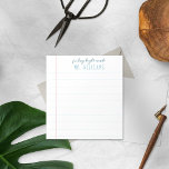 Bloc de notas de papel en línea para regalo de pro<br><div class="desc">El Bloc de notas de papel en línea de mi profesor de regalo preppy hace un gran regalo para tu profesor favorito. Personaliza con un nombre para un regalo único. Los profesores anotan que las toallas hacen grandes regalos de vacaciones o de fin de año. El diseño presenta papel pintado...</div>