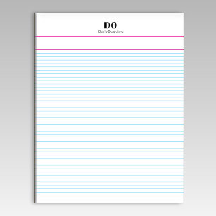 Bloc de notas de papel gobernado de personalizado 