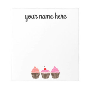 Bloc de notas de pastel personalizado