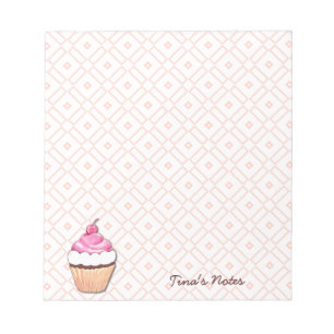 Bloc de notas de pastel rosa