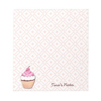 Bloc de notas de pastel rosa