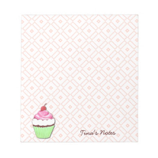 Bloc de notas de pastel rosa