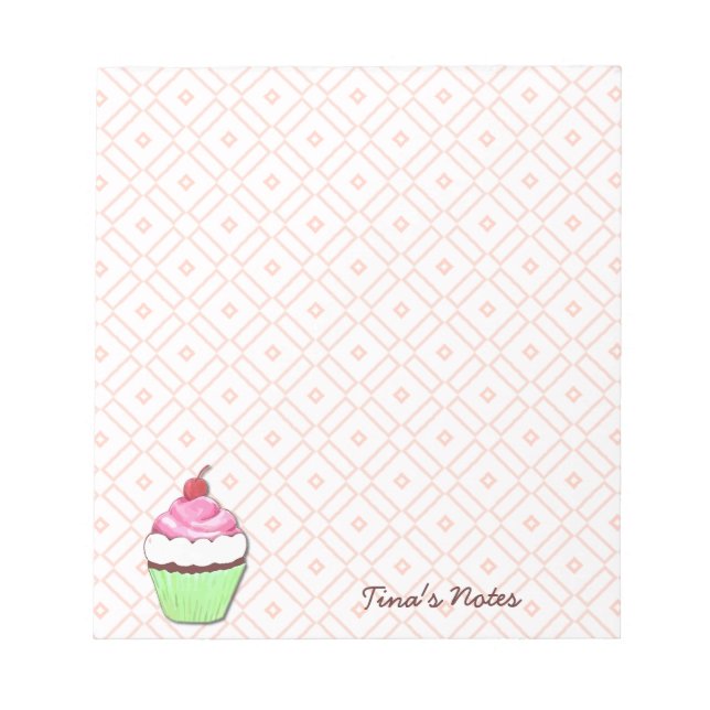 Bloc de notas de pastel rosa (Frente)
