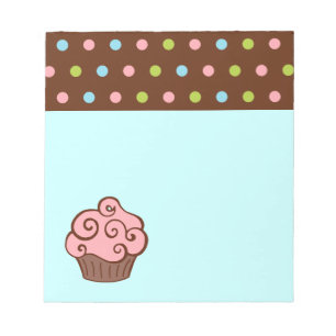 Bloc de notas de pastel rosa