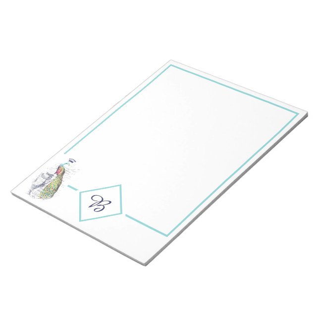 bloc de notas de pavo real (Lado Derecho)