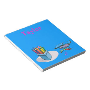 Bloc de notas de Personalizable de libros y lápice