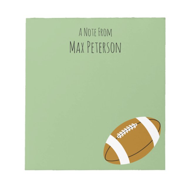 Bloc de notas de personalizado Blond Boy Football (Frente)