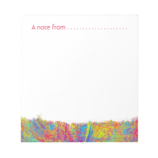 Bloc de notas de Personalizado de Art Edge con abs (Frente)
