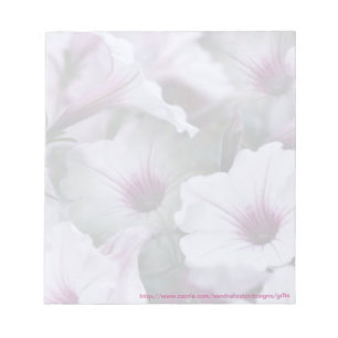 Bloc De Notas De Petunias Blandas De Color Rosa Y
