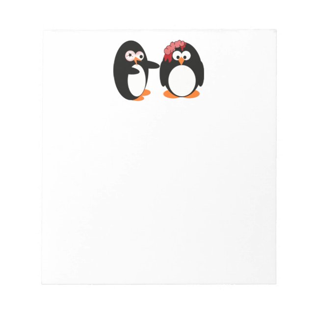 Bloc de notas de pingüino zombie (Frente)