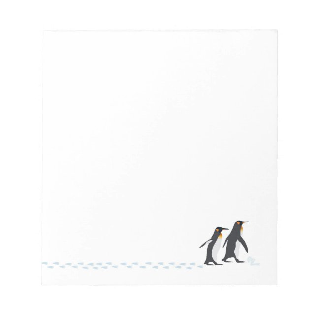 Bloc de notas de pinturas de pingüino (Frente)