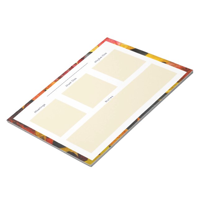 Bloc de notas de planificación diaria con temas de (Lado Derecho)