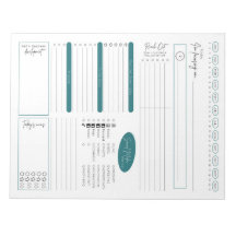 Bloc de notas de planificación diaria de ventas di