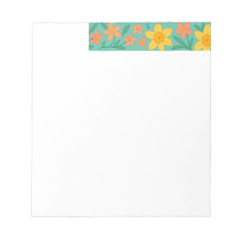 Bloc de notas de plantilla de primavera