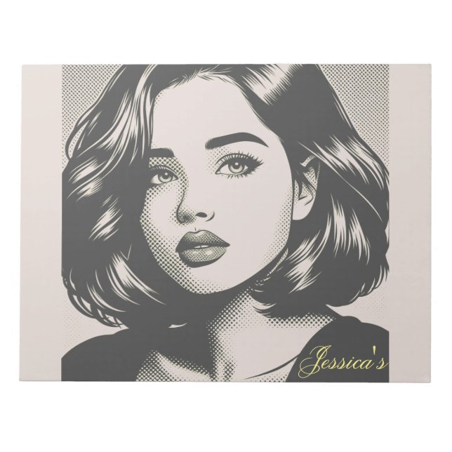 bloc de notas de pop Art (Frente)