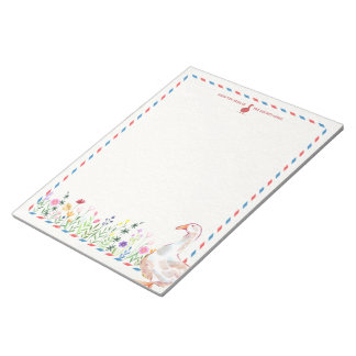 Bloc de notas de primavera | Papel de carta de gan