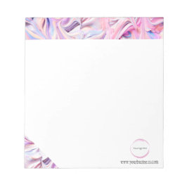 Bloc de notas de promoción de marca comercial púrp