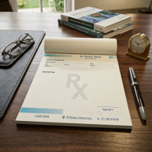 Bloc de Notas de Receta Médica – Rx Editable para 