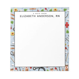 bloc de notas de regalo de enfermería personalizad