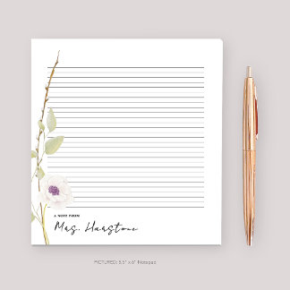 Bloc de notas de regalo para profesores de adormid