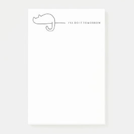 Bloc de notas de retrato para procrastinador de ho