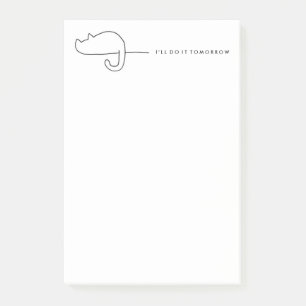 Bloc de notas de retrato para procrastinador de ho