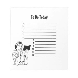 Bloc de notas de revisión de mi lista retro