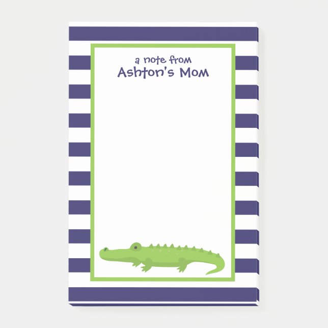 Bloc de notas de Rugby Stripes Alligator (Anverso)