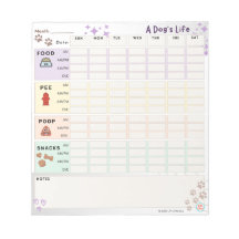 Bloc de notas de seguimiento de cuidado de perros: