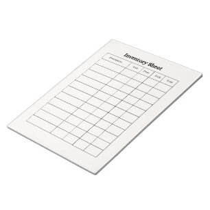Bloc de notas de seguimiento de inventario