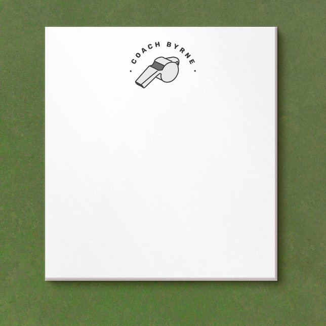 Bloc de notas de silbido de entrenador de fútbol (Subido por el creador)