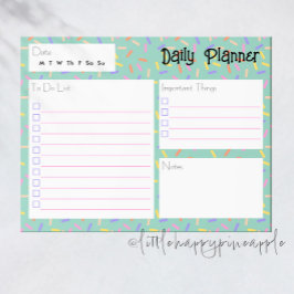 Bloc de notas de Sprinkle Daily Planner