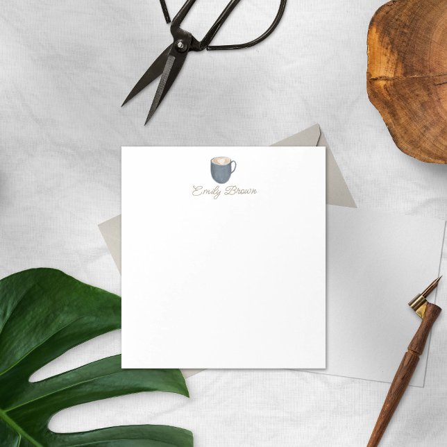 Bloc de notas de taza de café personalizado person (Subido por el creador)