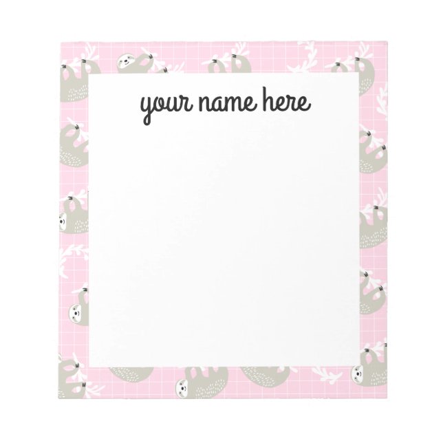 Bloc de notas de texto personalizado (Frente)