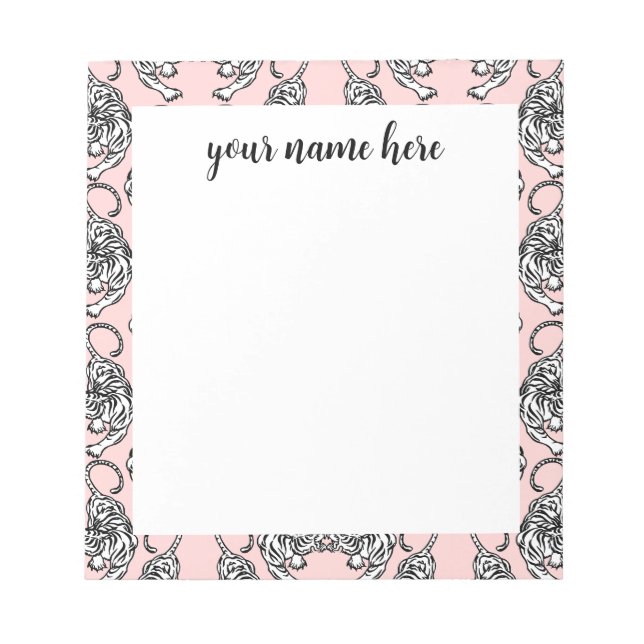 Bloc de notas de tigre personalizado (Frente)