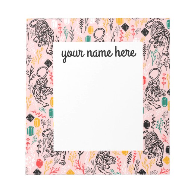 Bloc de notas de tigre personalizado (Frente)