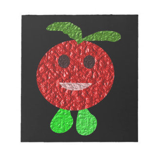Bloc de notas de tomate feliz
